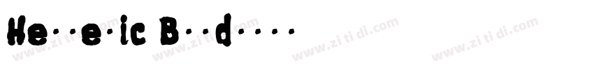 Helvetic Bold字体转换
